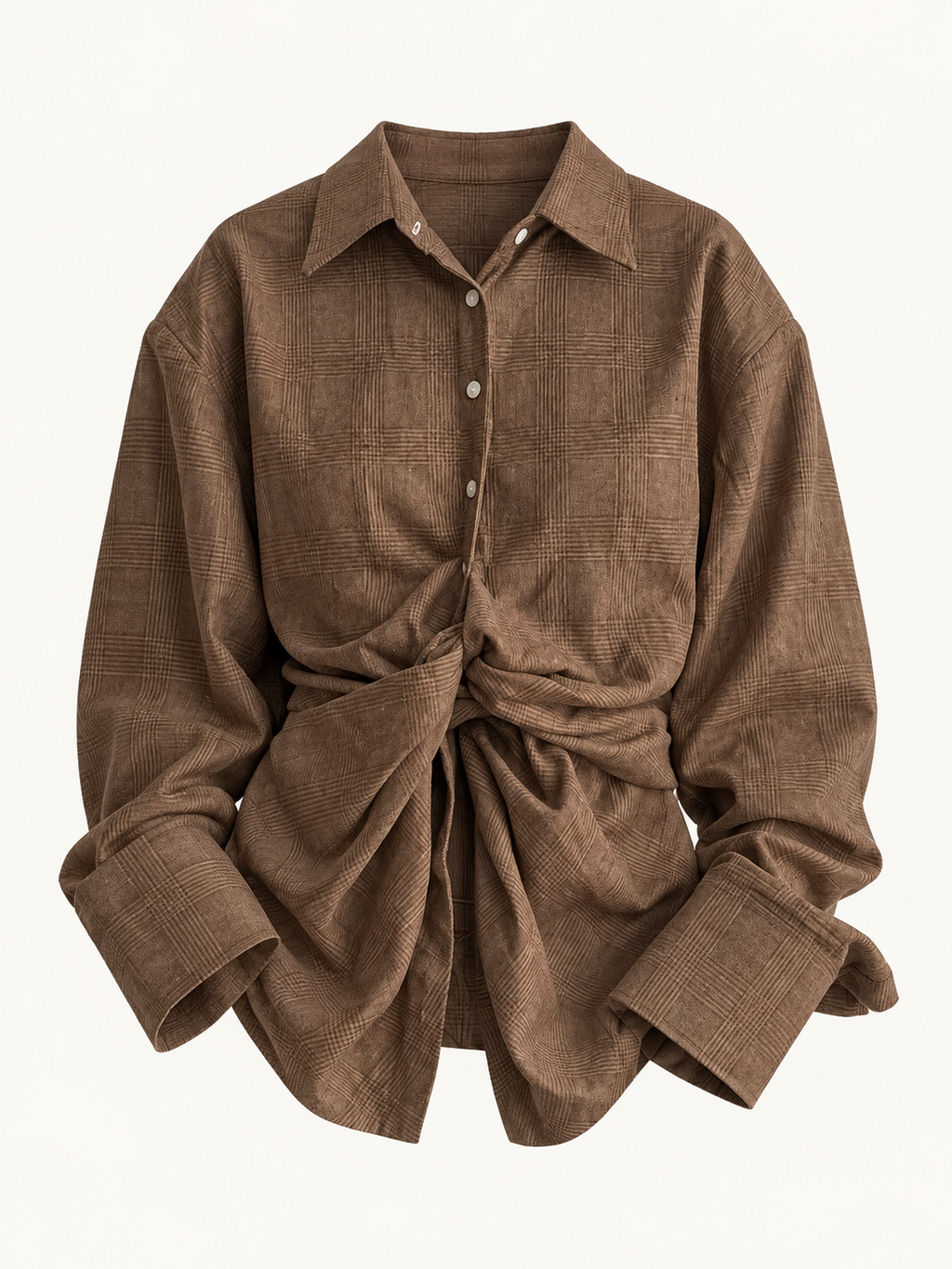 BROWN MADRAS CHECK SHIRT