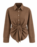BROWN MADRAS CHECK SHIRT