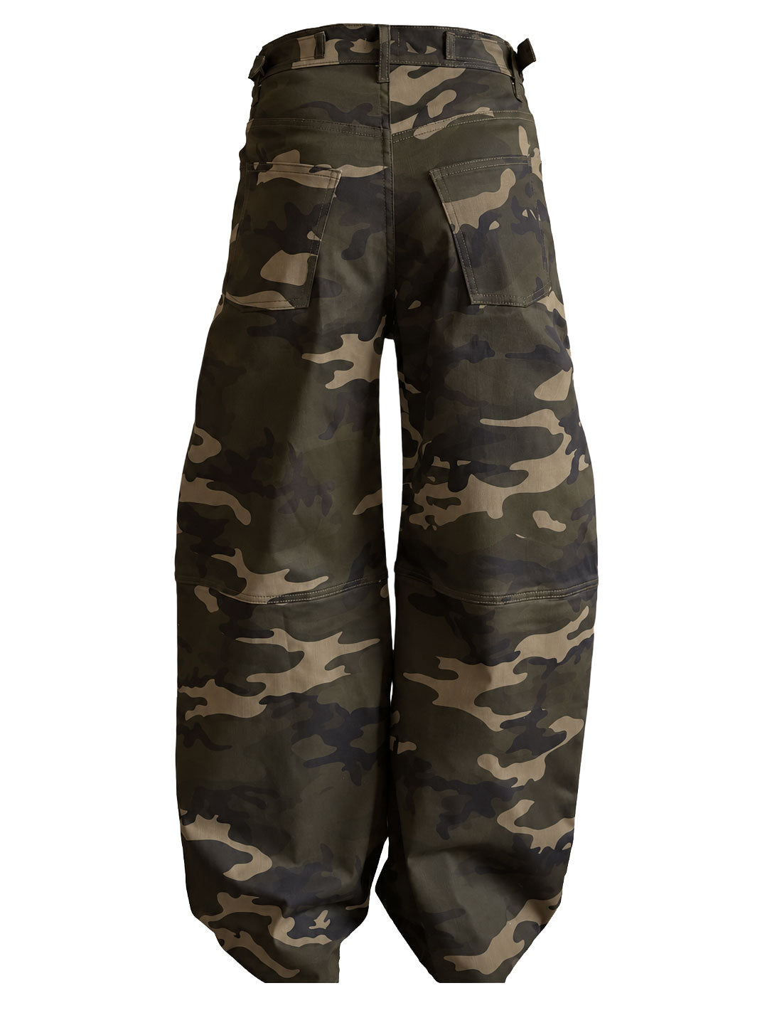 CAMO TIE DETAIL CARGO PANTS