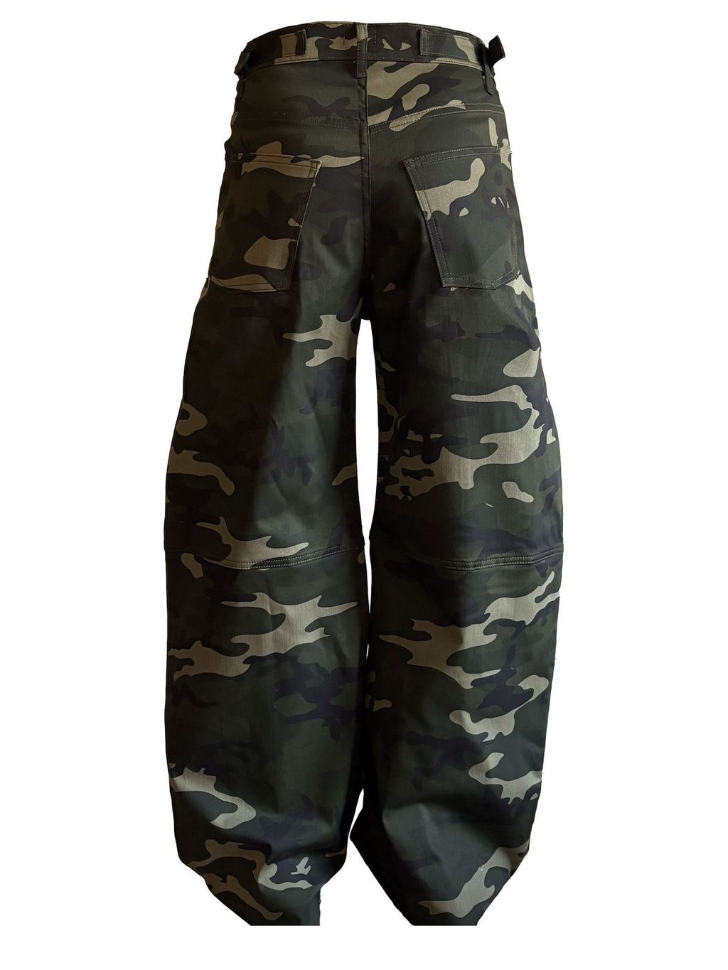 CAMO TIE DETAIL CARGO PANTS