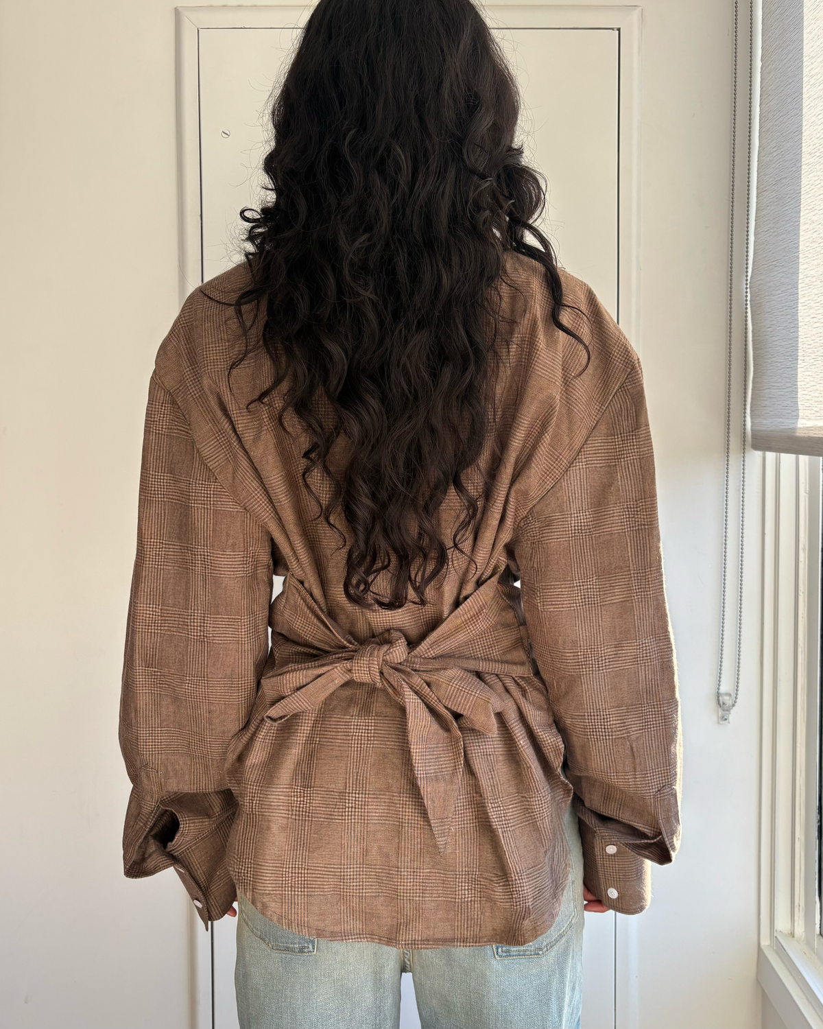 BROWN MADRAS CHECK SHIRT