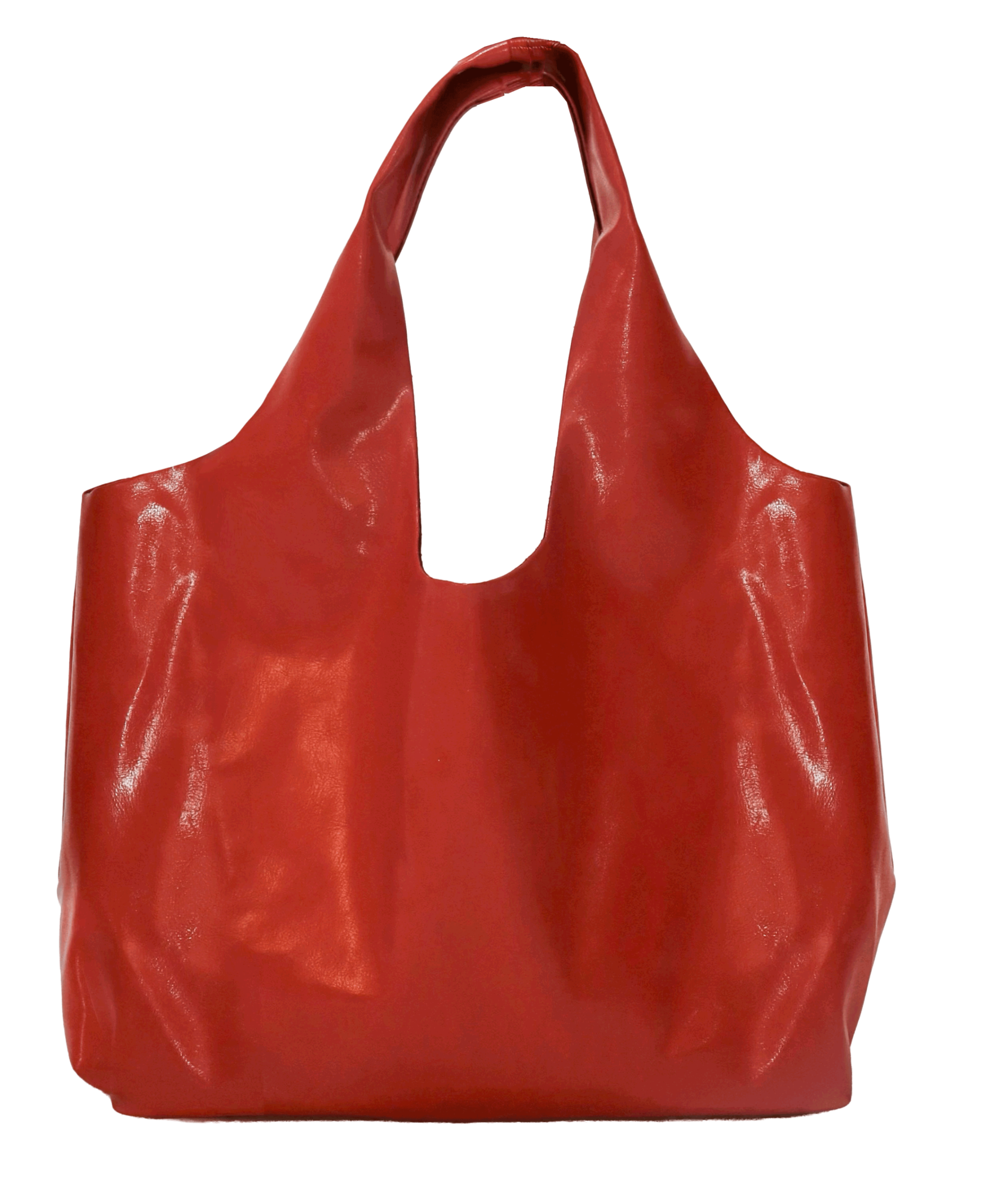 TIE LEATHER TOTE